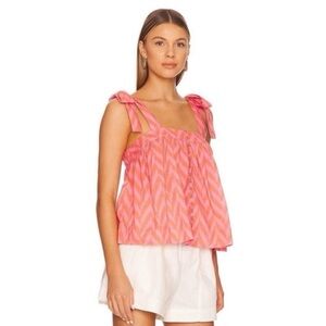ULLA JOHNSON Iris Top in Color Pink